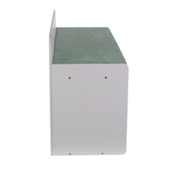 banquette avec étagères pour les enfants KiddyMoon, gris/vert forêt , UNI