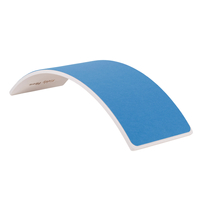 KiddyMoon Planche D'équilibre pour Enfants Planche à Balancer Montessori, Blanc/Bleu Felt, 83x29,5x1,7 cm/Felt