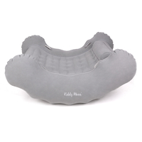 KiddyMoon Fauteuil à Bascule Gonflable À Bascule Pour l'intérieur et l'extérieur avec Poignées Et Pompe, gris, L