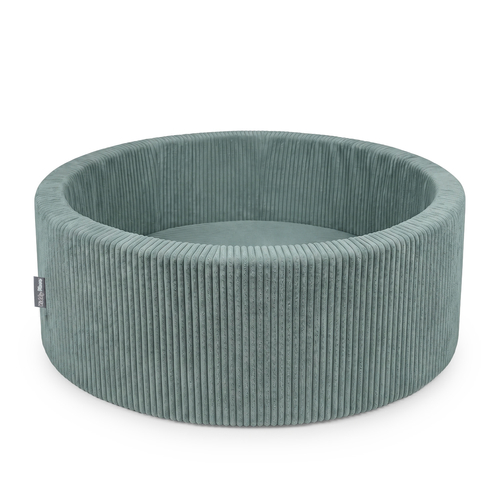 KiddyMoon Piscine Bébé 90 X 30 Cm Sans Balles, Piscine À Balles Pour Bébé Et Enfant, Piscine Enfant En Mousse Douce, Housse Côtelée Lavable, Vert: Sans balles, 90x30/SANSballes