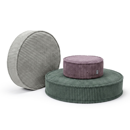KiddyMoon Ensemble 3 Modules en Mousse pour Enfants pour Chambre D'enfant, fioletowy-jasnoszary-zielony