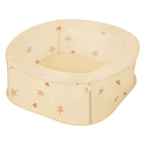 NK-200X piscine aire de jeux pliable avec balles, Beige Clair: Beige Pastel/Gris/Blanc, 100 Balles