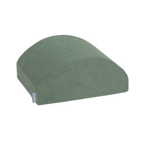KiddyMoon Velours Aire De Jeux en Mousse pour Enfants, Élément Rampe/Semi-rouleau PPZV-222, vert forêt, Multi-Taille