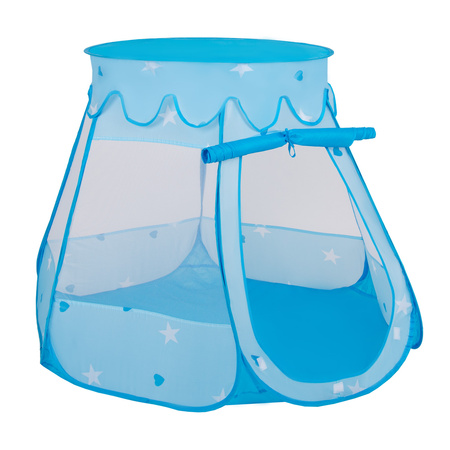 , Bleu:perle/gris/transparent/babyblue/menthe, 105x90cm/100 balles