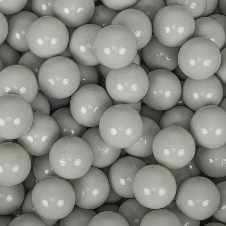 KiddyMoon Balles Colorées Plastique ∅7cm pour Piscine Enfant Bébé Fabriqué en EU, vert de gris, 100 Balles/7cm