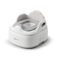 KiddyMoon Pot de Toilette pour Enfants avec Couvercle Verrouillable, beige, UNI