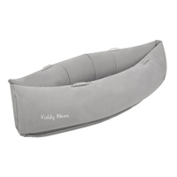 KiddyMoon Gonflable Fauteuil Sensoriel Enfant Avec Poignées Et Pompe, gris, L
