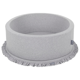 KiddyMoon Tapis de Jeu Pour Enfants Montessori Tapis en Mousse Bébé Épais et Doux Tapis Rampant Ramper Enfant Jouet Couverture Baby Tapis d'éveil, Fabriqué en UE, gris clair, L
