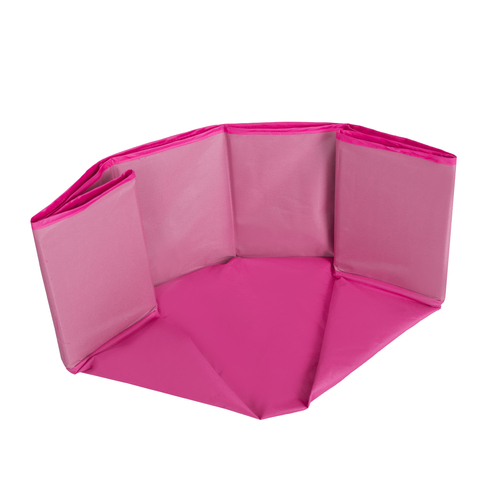Bassin à balles pliable Polyester parc bébé aire de jeu, rose,