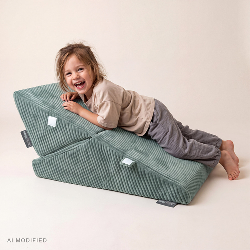 KiddyMoon coussin modulable enfant en polyester, vert, M