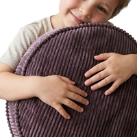 KiddyMoon Ensemble 3 Modules en Mousse pour Enfants pour Chambre D'enfant, gris foncé-violet-gris clair, Mx3