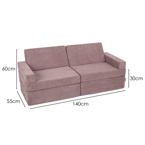 KiddyMoon Canapé Pliant pour Enfants, Canapé Convertible pour Chambre et Salle de Jeux, Matelas au Sol, Mini-Canapé, violet, Canapés