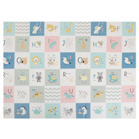 KiddyMoon Tapis de Jeu pour Enfant Bébé Tapis Mousse Tapis de Sol Tapis d'éveilBebe Reversible Stimulation De L'Imagination Pliable Pour L'Intérieur Et L'Extérieur, , 150x200x1cm