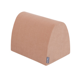 KiddyMoon Aire Velvet De Jeux en Mousse avec Rond Piscine à Balles pour Enfants, rose des sables: beige pastel/cuivre/perle, Piscine (200 Balles) + Version 3