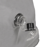 KiddyMoon Gonflable Fauteuil Sensoriel Enfant Avec Poignées Et Pompe, gris, L