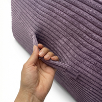 KiddyMoon Coussin Sauteur Enfant Mini Trampoline Interieur Rembourrage A Ressorts Housse Amovible En Tissu Cotele Deux Poignees Des 3 Ans, Violet, Mini Trampoline