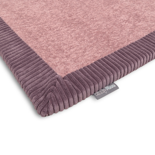 KiddyMoon Tapis de jeu doux pour enfant, antidérapant, rectangulaire, rose