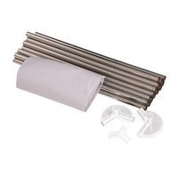 parc bébé hexagonal pliable avec balles plastiques, Gris:blanc/gris/rose poudré, 900 balles