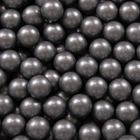 KiddyMoon Balles Colorées Plastique ∅7cm pour Piscine Enfant Bébé Fabriqué en EU, argenté, 200 Balles/7cm