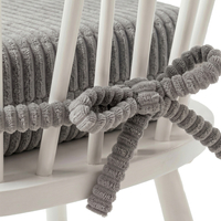 KiddyMoon Coussin Rehausseur De Chaise Enfant, Assise Rehaussée 10 Cm Avec Housse Lavable Et Liens d’Attache, gris foncé, 33x33x10