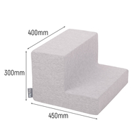 KiddyMoon Element Aire De Jeux en Mousse pour Enfants, gris clair, Multi-Taille