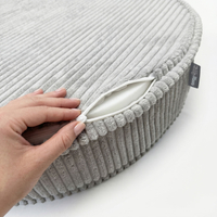 KiddyMoon Ensemble 3 Modules en Mousse pour Enfants pour Chambre D'enfant, beżowy-fioletowy-jasnoszary