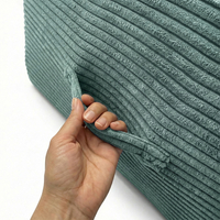 KiddyMoon Coussin Sauteur Enfant Mini Trampoline Interieur Rembourrage A Ressorts Housse Amovible En Tissu Cotele Deux Poignees Des 3 Ans, Vert, Mini Trampoline