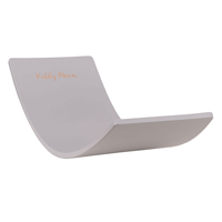 KiddyMoon Planche D'équilibre pour Enfants Planche à Balancer Montessori, Gris, 83x29,5x1,4 cm