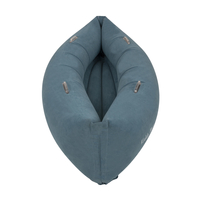 KiddyMoon Gonflable Fauteuil Sensoriel Enfant Avec Poignées Et Pompe, bleu, L