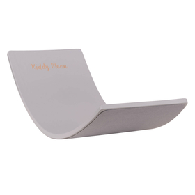 KiddyMoon Planche D'équilibre pour Enfants Planche à Balancer Montessori, Gris, 83x29,5x1,7 cm/Felt