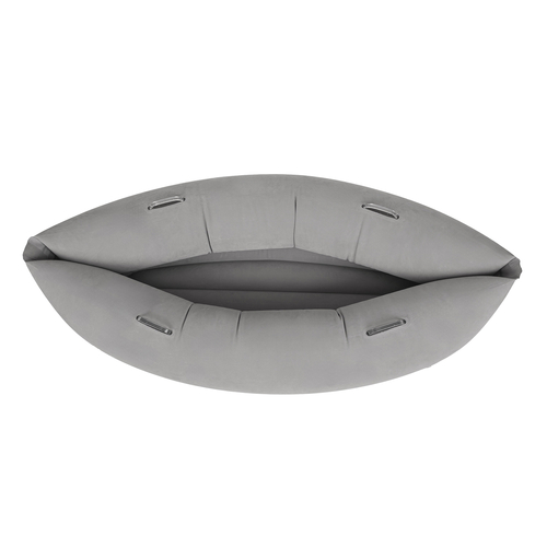 KiddyMoon Gonflable Fauteuil Sensoriel Enfant Avec Poignées Et Pompe, gris, L