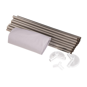 parc bébé hexagonal pliable avec balles plastiques, Gris:blanc/gris/mentha, 900 balles