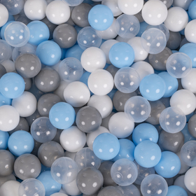 parc bébé avec balles plastiques aire de jeu pliable basket, Gris: gris/blanc/transparent/babyblue, 900 balles