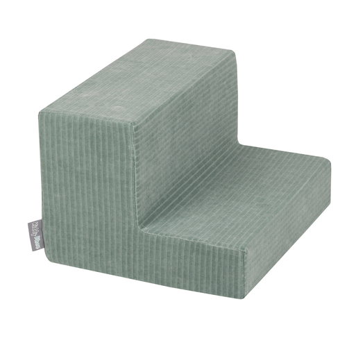 KiddyMoon Parcours Motricité En Mousse Avec Balles Enfants Favorise Créativité, Vert : bleu pastel/jaune pastel/blanc/menthe/rose poudré, Piscine (200 Balles)+ Marches