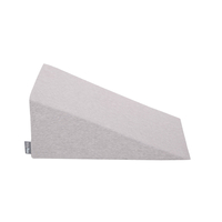 KiddyMoon Aire De Jeux en Mousse avec Carré Piscine À Balles pour Enfants, gris clair: blanc/gris/rose poudré, Piscine (200 Balles) + Pente