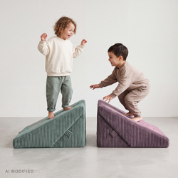 KiddyMoon ANAFI rampe inclinée en mousse pour l’équilibre, violet, klin F