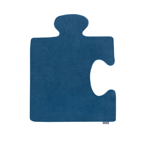 Puzzle en mousse doux tapis de motricité pour enfants tapis d'éveil pour bébé 4 éléments KiddyMoon, Bleu Lagune/Bleu Glacier 