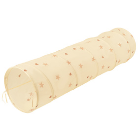 Tunnel Pliable pour Enfants Tunnel De Jeu avec Balles Jouet De Pliable Pop-Up pour Bébé Idéal pour Jouer À L'intérieur Et À L'extérieur, beige clair: beige pastel/gris/blanc, 200 Balles