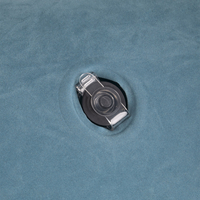 KiddyMoon Fauteuil Sensoriel Gonflable À Bascule Enfant Avec Poignées Et Pompe, bleu, L