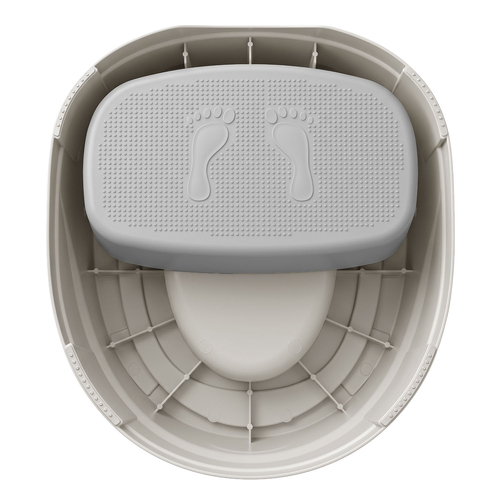 KiddyMoon Pot de Toilette pour Enfants Antidérapante Couvercle Verrouillable, gris, UNI