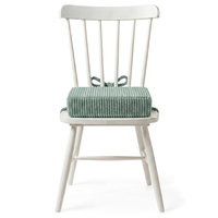 KiddyMoon Coussin Rehausseur De Chaise Enfant, Assise Rehaussée 10 Cm Avec Housse Lavable Et Liens d’Attache, vert, 33x33x10