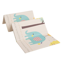 KiddyMoon Tapis de Jeu pour Enfant Bébé Tapis Mousse Tapis de Sol Tapis d'éveilBebe Reversible Stimulation De L'Imagination Pliable Pour L'Intérieur Et L'Extérieur, vert-forêt, 150x200x1cm