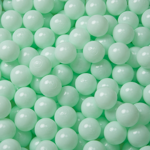 KiddyMoon Balles pour Piscine Colorées ∅6cm Plastique Enfant Bébé Fabriqué en EU, menthe, 300 Balles/6cm