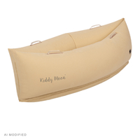KiddyMoon Gonflable Fauteuil Sensoriel Enfant Avec Poignées Et Pompe, beige, M