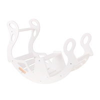 KiddyMoon Bascule pour Enfants Rocker Bébé Balancelle, blanc, 90,6x39x69 cm