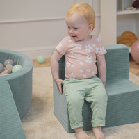 KiddyMoon Parcours Motricité En Mousse Enfants Tricot Côtelé Favorise Créativité, , Multi-Taille