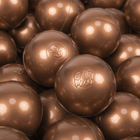 KiddyMoon Balles Colorées Plastique ∅7cm pour Piscine Enfant Bébé Fabriqué en EU, cuivre, 50 Balles/7cm