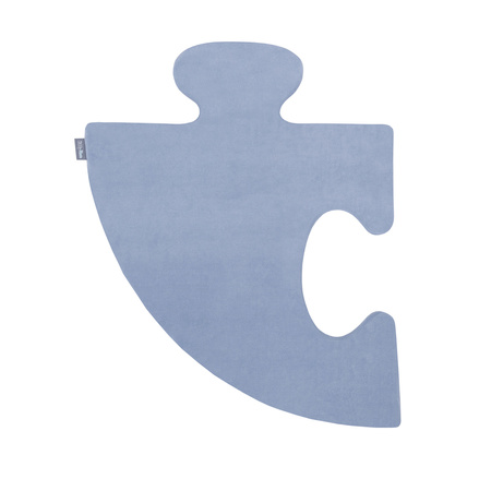 Puzzle en mousse doux tapis de motricité pour enfants tapis d'éveil pour bébé 4 éléments KiddyMoon, Bleu Lagune/Bleu Glacier 