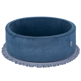 KiddyMoon Tapis de Jeu Pour Enfants Montessori Tapis en Mousse Bébé Épais et Doux Tapis Rampant Ramper Enfant Jouet Couverture Baby Tapis d'éveil, Fabriqué en UE, bleu glacier, L