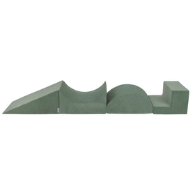 KiddyMoon Aire De Jeux En Mousse Modulable Pour Enfants Avec Housses Amovibles Résistantes Et Matériaux Doux Favorisant Imagination Et Créativité, vert forêt, Multi-Taille